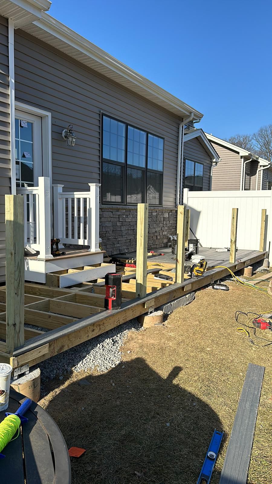 Custom deck project in New Jersey